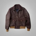 A2 Bomber Flying RAF Aviator Sheepskin Leather Jacket