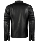 Men Black Biker Leather Jacket