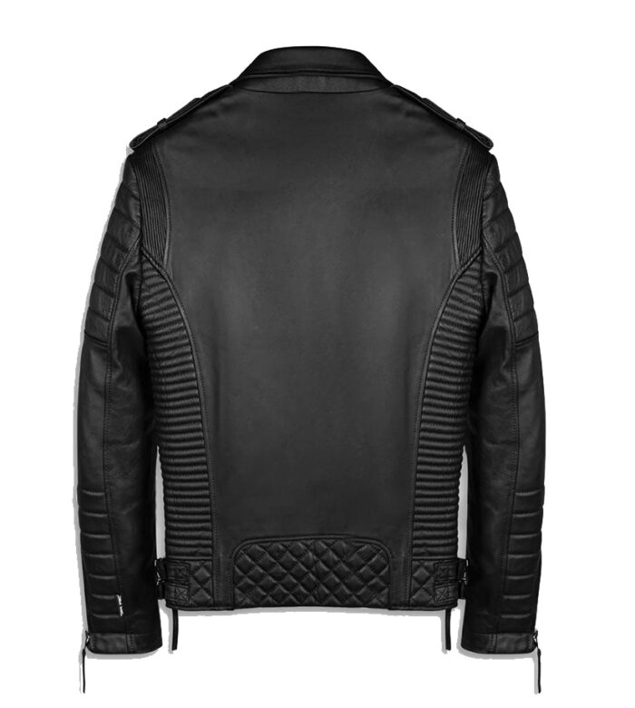 Black Biker Retro Leather Jacket