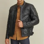 Motorcycle Rider Leather Jacket With Thinsulate Lining