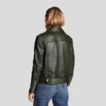 Black Biker Leather Jacket for women