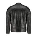 Black Lambskin Biker Jacket