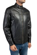 Mens Black Biker Jacket