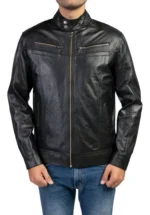 Mens Black Biker Jacket