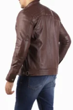 Casual Dark Brown Lambskin Jacket