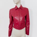 Amanda Red Fashion Leather Jacket