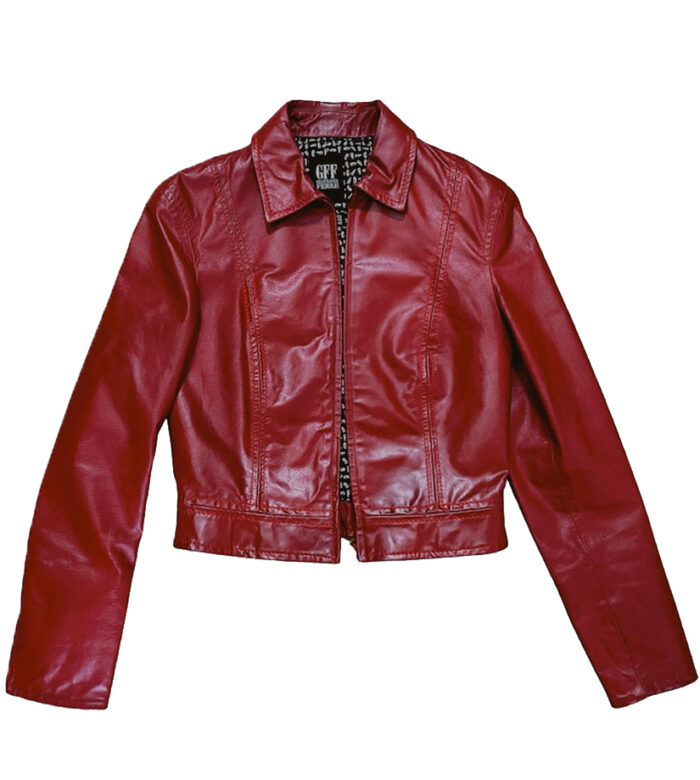 Amanda Red Fashion Leather Jacket