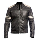 Cafe Racer Vintage Retro Motorbike Leather Jacket