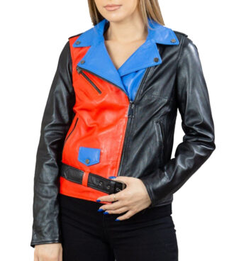 Colorful biker jackets best sale