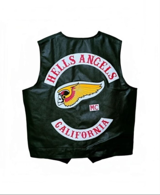 Men's Hells California Angels Genuine Leather Vest