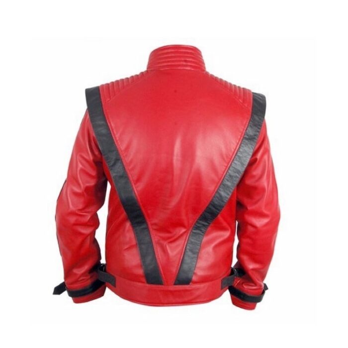 Michael Jackson Thriller Red Leather Jacket