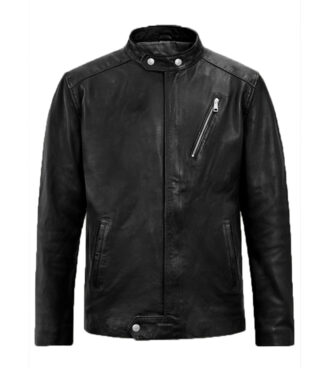 Fernando Black Biker Leather Jacket