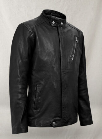 Fernando Black Biker Leather Jacket