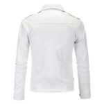 Jonathan Asymmetrical Biker White Leather Jacket