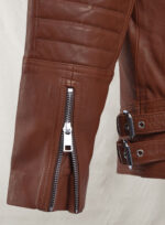 Ranchson Brown Biker Leather Jacket