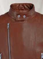 Ranchson Brown Biker Leather Jacket