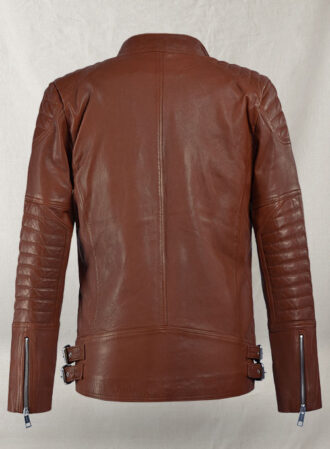 Ranchson Brown Biker Leather Jacket