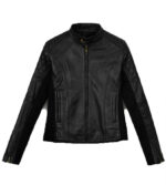 Rave Cafe Racer Black Leather Jacket