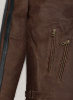 Robert Vintage Grain Brown Leather Jacket