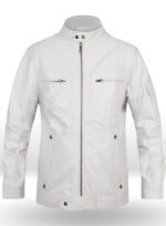 Shane New Style White Leather Jacket