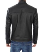 Theodore Casual Black Leather Jacket