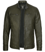 David Green Cafe Racer Leather Jacket