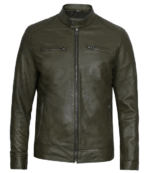 David Green Cafe Racer Leather Jacket