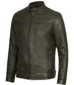 David Green Cafe Racer Leather Jacket