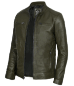 David Green Cafe Racer Leather Jacket