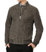 Gabriel Grey Suede Leather Jacket