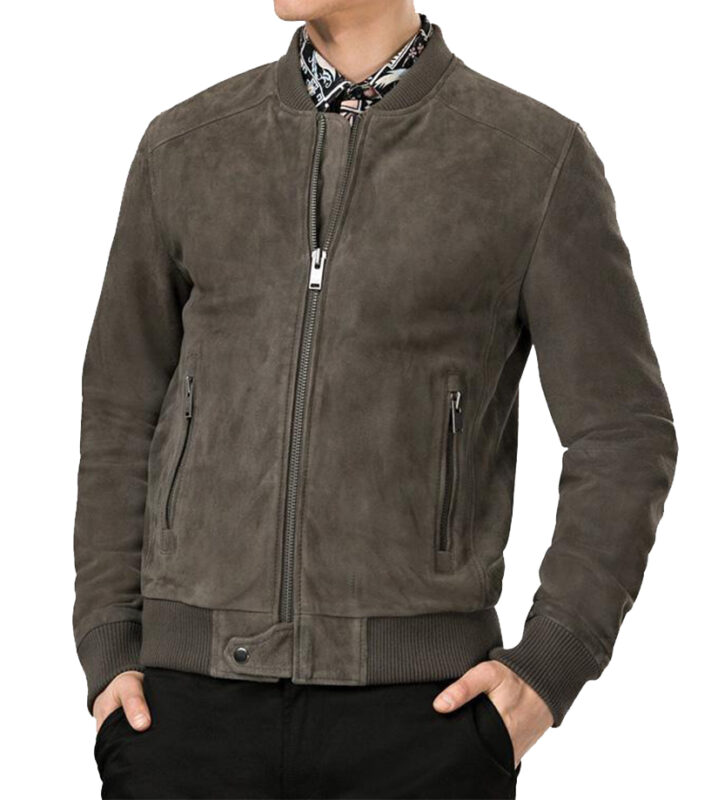 Gabriel Grey Suede Leather Jacket