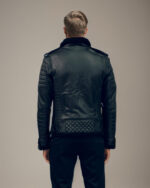 Morgan Shearling Black Biker Quilted Leather Jacket